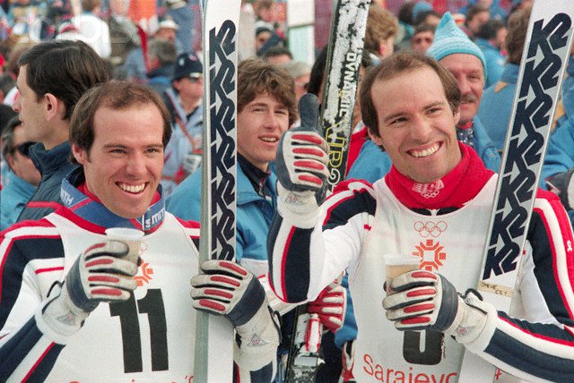 Phil i Steve Mahre (USA) na ZOI'84. 1984. Sarajevo