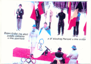 Perovic i Krizaj na otvaranju ZOI'84.