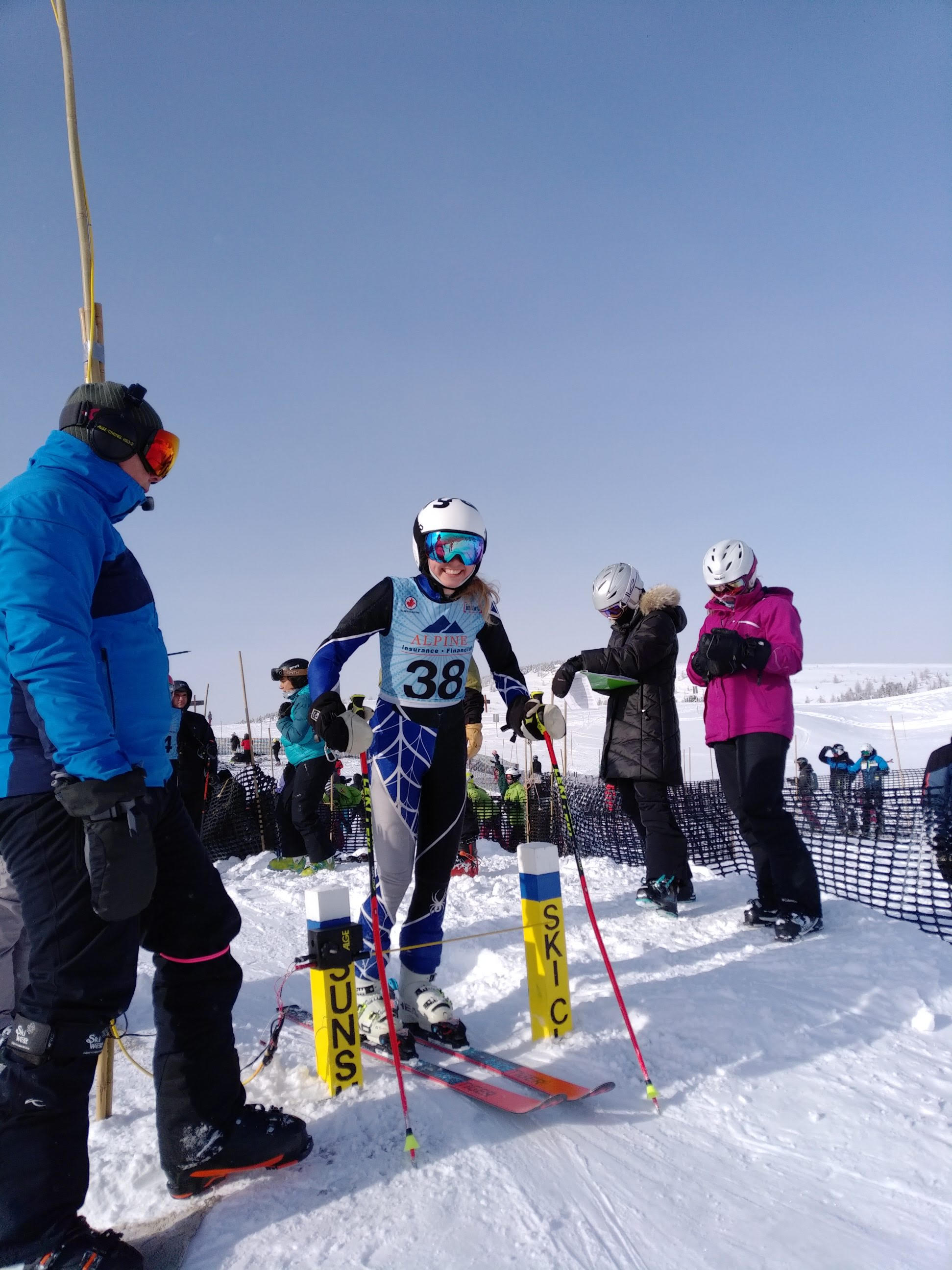 Lara Slokar na startu februar 2019.
